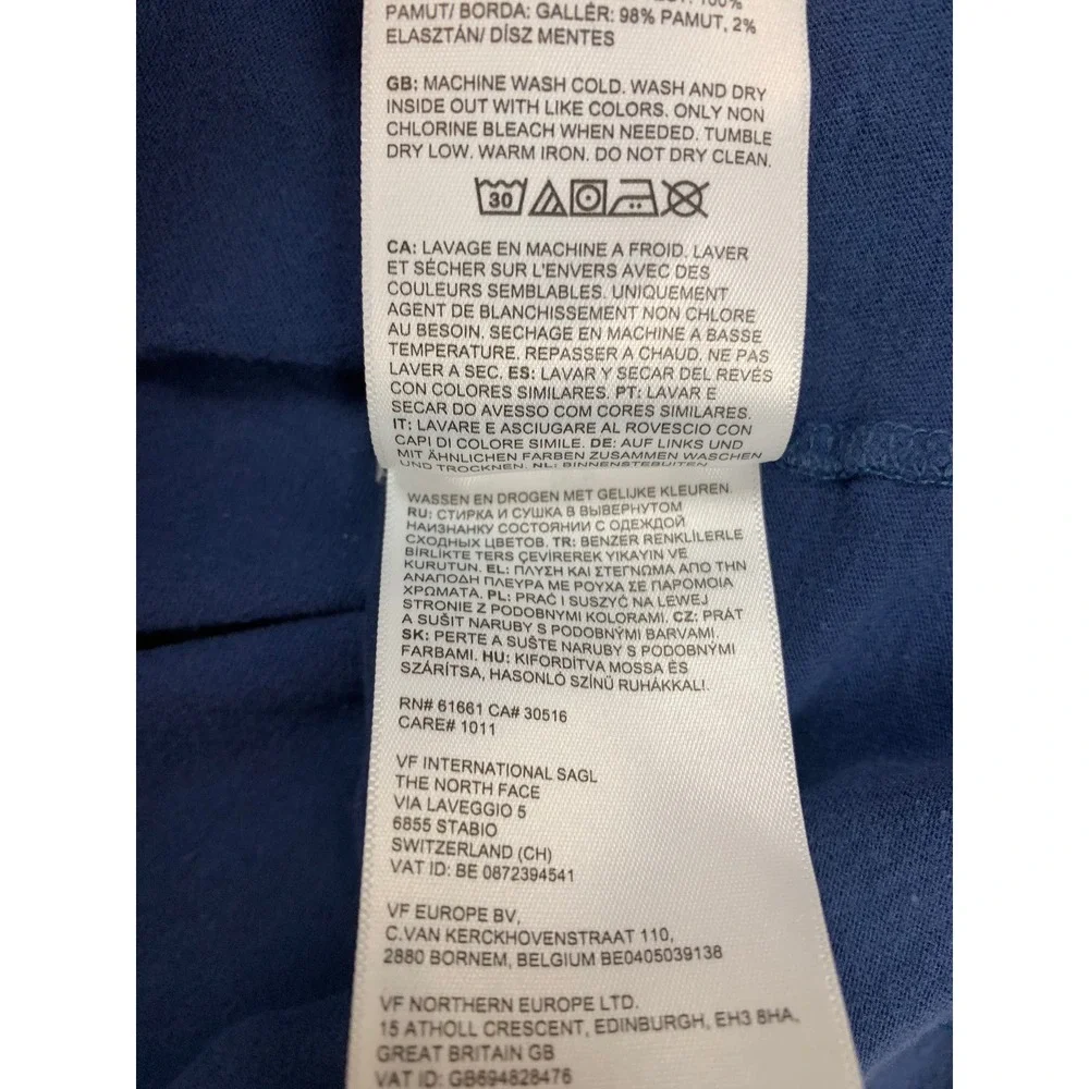 The North Face T-Shirt Womens M Blue Never Stop Exploring Graphic Crew Neck - Picture 5 of 7